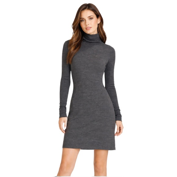 Theory Dresses & Skirts - Theory Tajello Delfina Houndstooth Turtleneck Sweater Dress, Wool blend size S